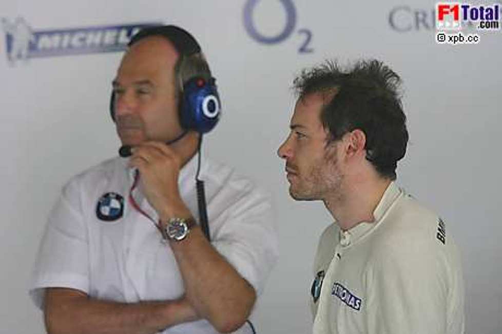 Jacques Villeneuve und Peter Sauber (Ex-Formel-1-Teamchef) (BMW Sauer F1 Team)