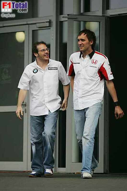 Franck Montagny (Super Aguri F1 Team), Jacques Villeneuve (BMW Sauber F1 Team)