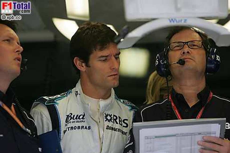 Mark Webber (Williams-Cosworth), Sam Michael (Technischer Direktor) (Williams-Cosworth)