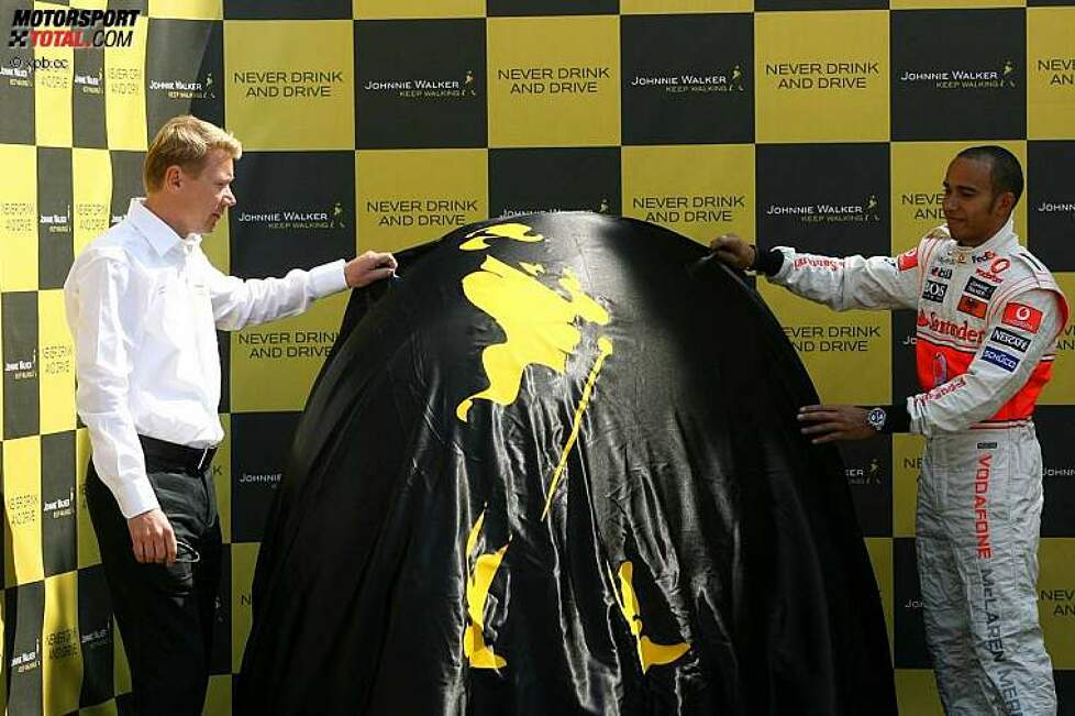 Mika Häkkinen und Lewis Hamilton (McLaren-Mercedes) 