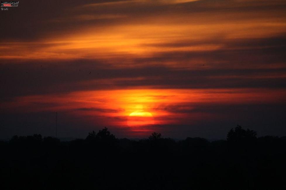 Sonnenuntergang über Indianapolis
