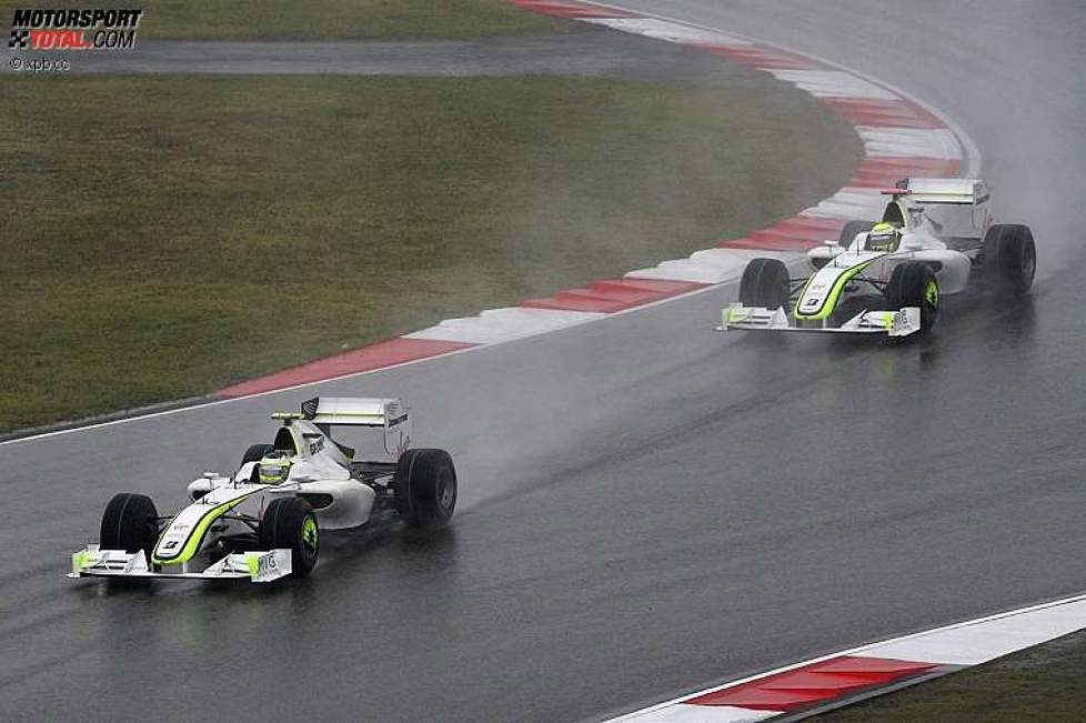 Rubens Barrichello und Jenson Button (Brawn) 