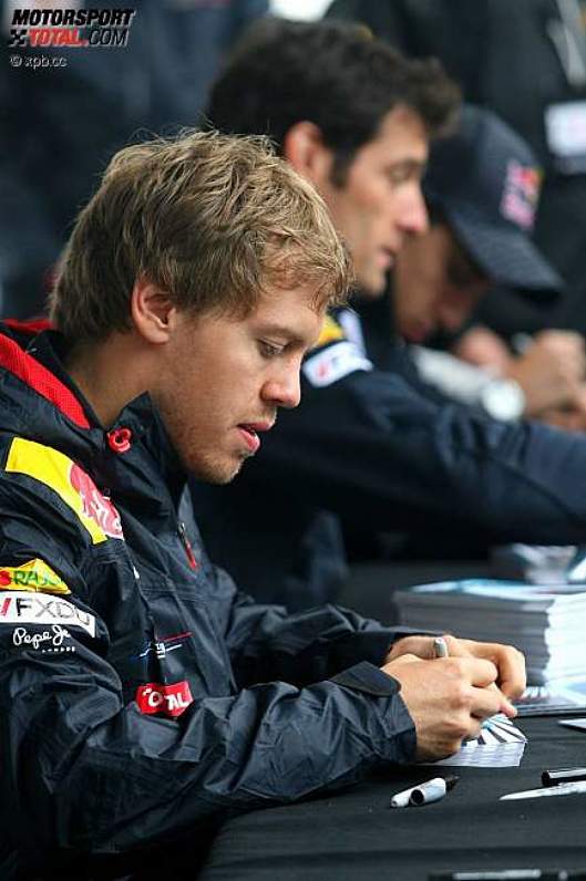 Sebastian Vettel (Red Bull) und Mark Webber (Red Bull)