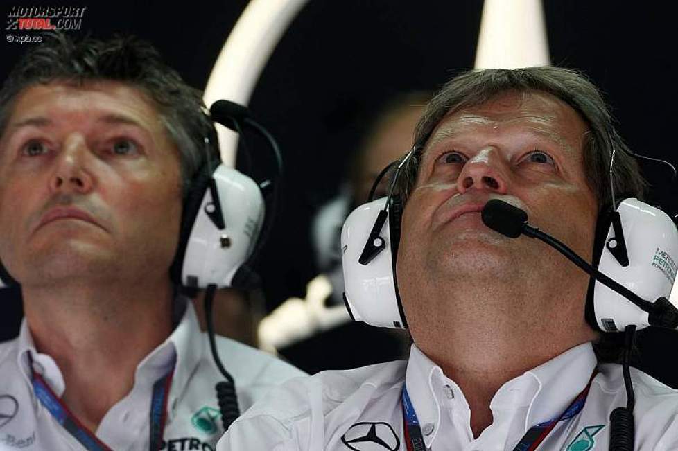 Nick Fry (Geschäftsführer) und Norbert Haug (Mercedes-Motorsportchef) 