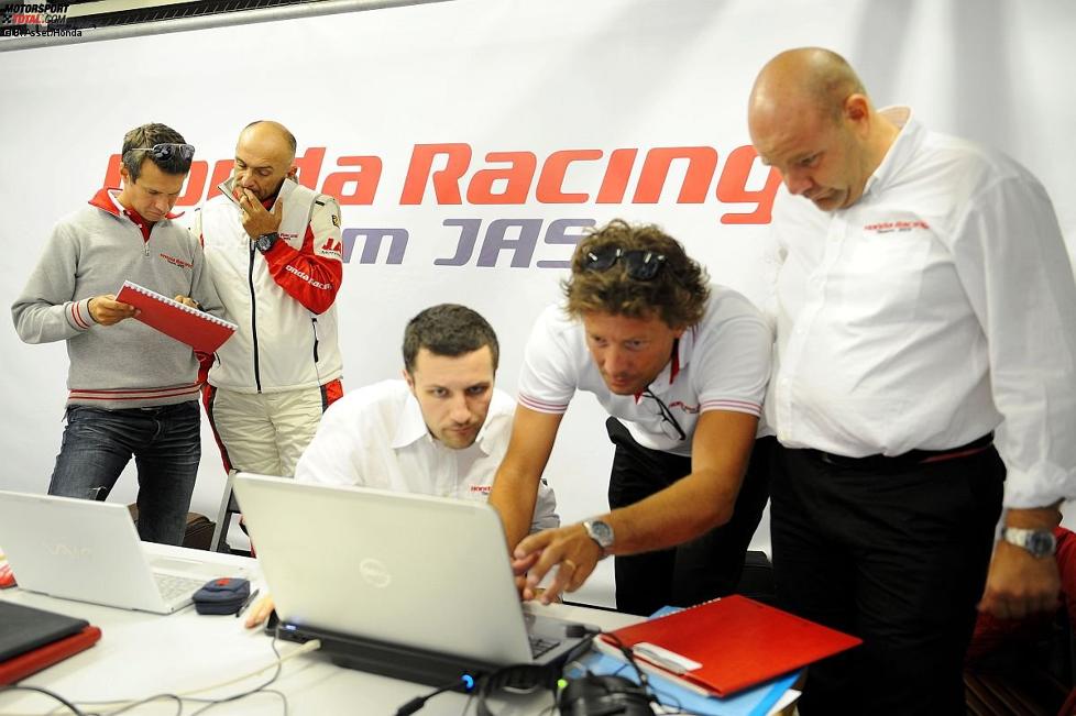 Gabriele Tarquini (Honda-JAS) und Tiago Monteiro (Honda-JAS)