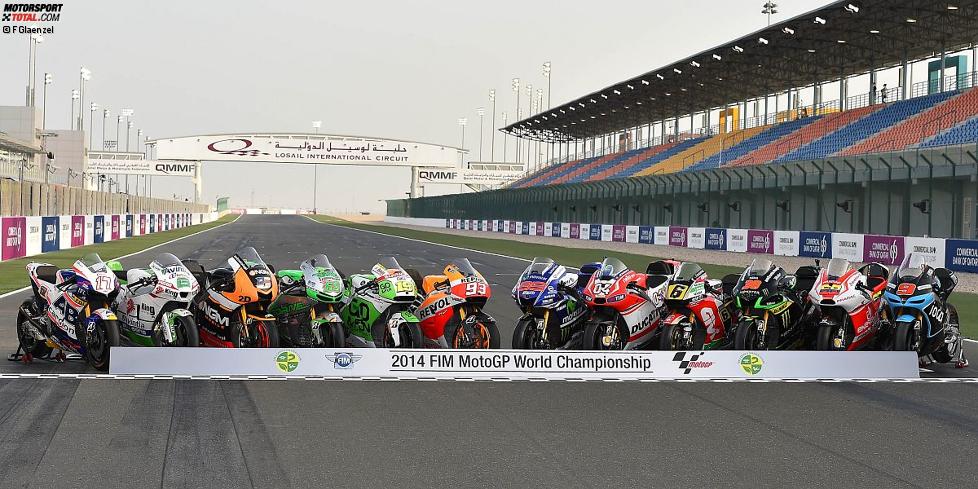die MotoGP-Bikes 2014