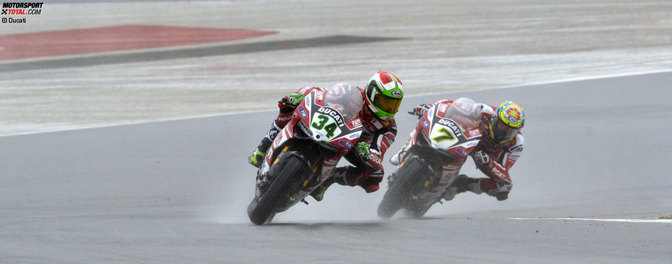 Davide Giugliano und Chaz Davies (Ducati)