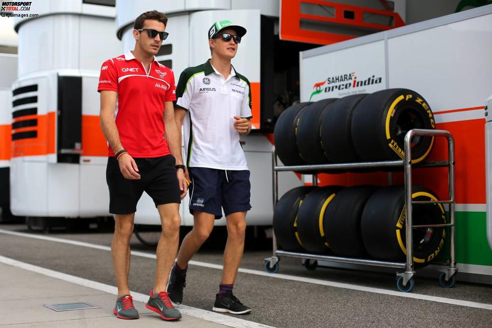 Jules Bianchi (Marussia) und Marcus Ericsson (Caterham) 