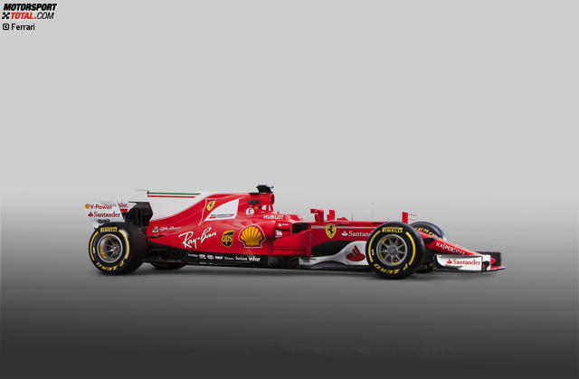 Formel-1-Autos 2017: Technische Daten des Ferrari SF70-H