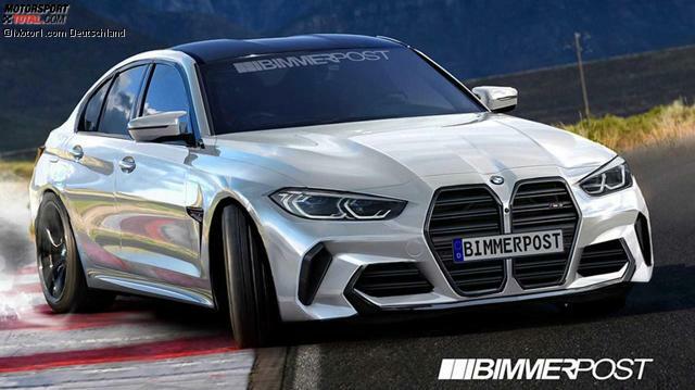 BMW M3 Rendering 2019: Hoffentlich ist der Grill nicht SO gigantisch ...