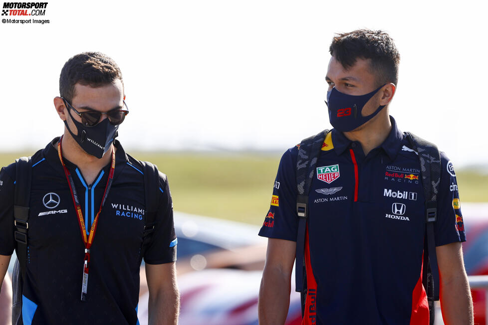 Nicholas Latifi (Williams) und Alexander Albon (Red Bull) 