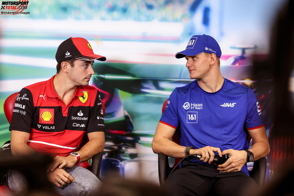 Charles Leclerc (Ferrari) und Mick Schumacher (Haas) 