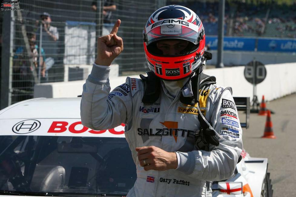 Hockenheim 2010: Gary Paffett (Mercedes) ist der Sieger des Auftaktrennens, erzielt am Saisonende aber nur Position zwei. Meister wird Paul di Resta (Mercedes).