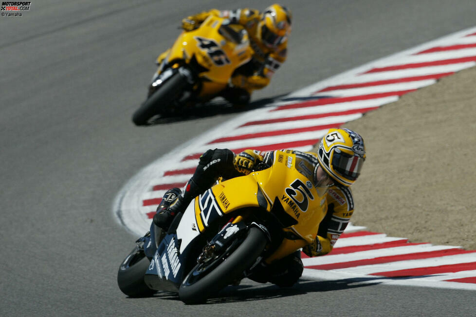 USA-Grand-Prix 2005: Yamaha (Colin Edwards und Valentino Rossi)