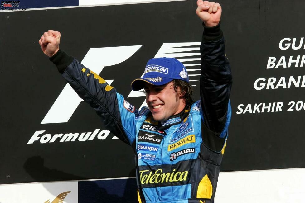 Erfolgreichster Renault-Werksfahrer ist Alonso mit zwei Titeln und 17 Siegen. Aber ...