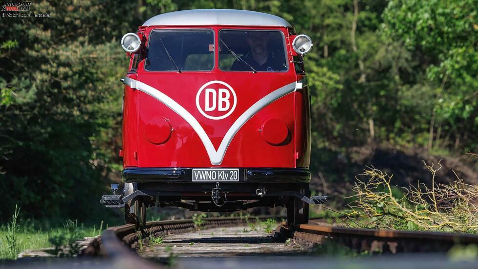 VW Ur-Bulli ohne Lenkrad fürs Gleis
