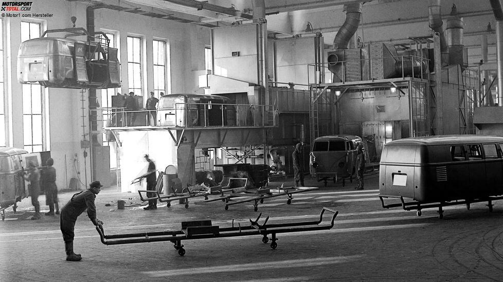 VW Transporter Produktion in Wolfsburg (1950)