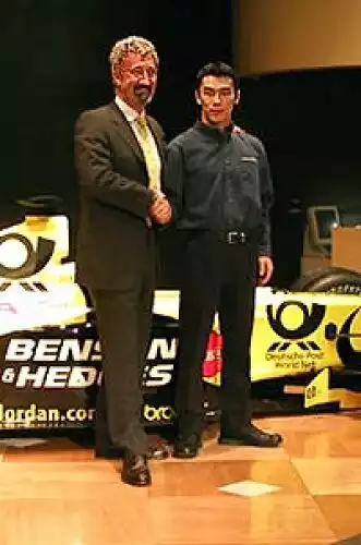 Titel-Bild zur News: Takuma Sato und sein Teamchef Eddie Jordan