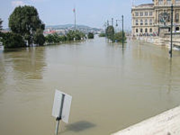 Hochwasser in Budapest