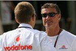 Martin Whitmarsh (Geschäftsführer) (McLaren-Mercedes) und David Coulthard (Red Bull) 