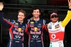 Bild zum Inhalt: Red Bull dominiert: Webber erstmals vor Vettel