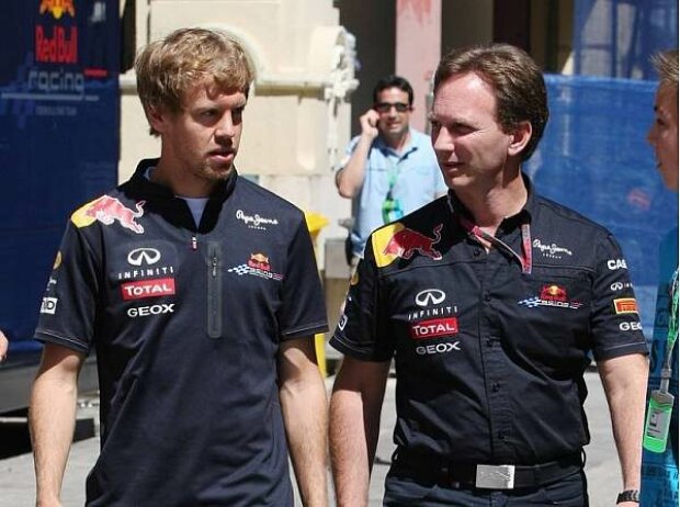 Christian Horner (Teamchef), Sebastian Vettel