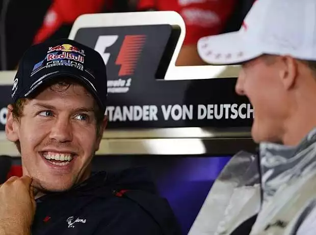 Titel-Bild zur News: Sebastian Vettel, Michael Schumacher