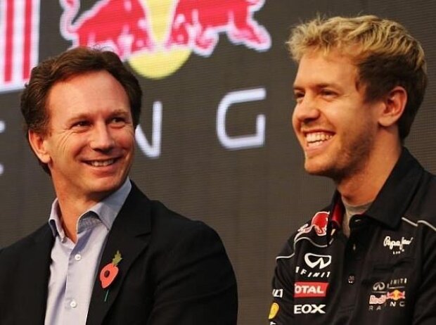 Titel-Bild zur News: Adrian Newey, Christian Horner, Sebastian Vettel