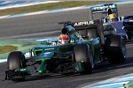 Robin Frijns und Lewis Hamilton (Mercedes) 