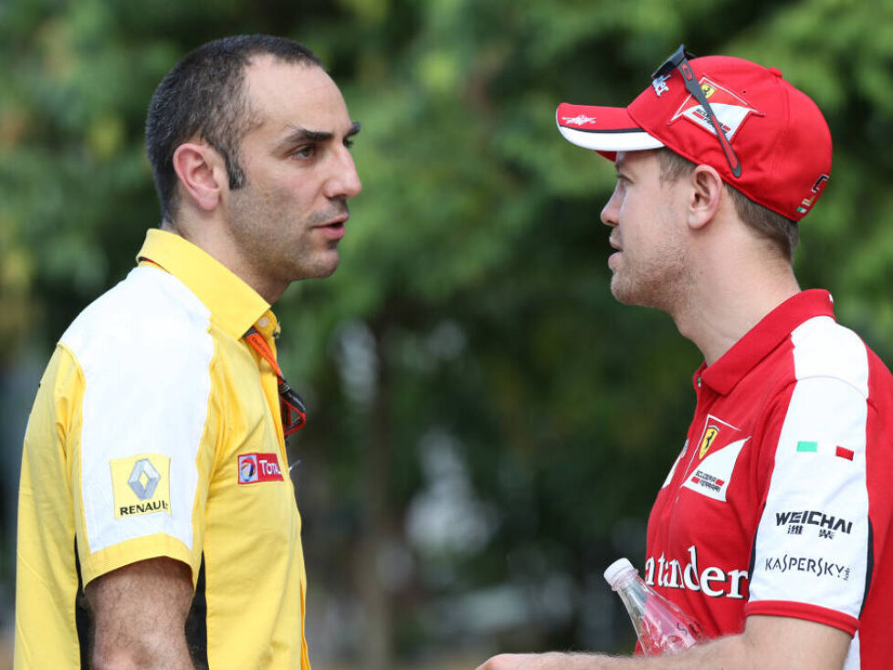 Cyril Abiteboul, Sebastian Vettel