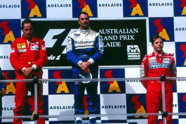 Nigel Mansell Gerhard Berger Ferrari Ferrari F1Williams Williams F1McLaren McLaren F1 ~Nigel Mansell und Gerhard Berger ~ 
