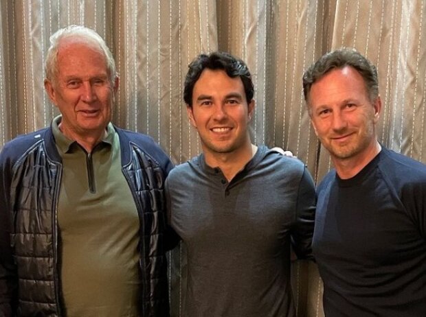 Helmut Marko, Sergio Pérez, Christian Horner