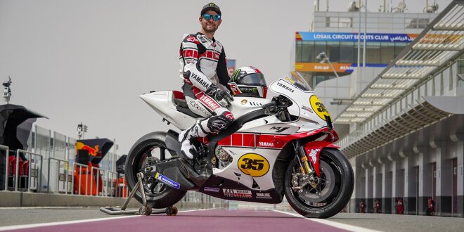 Speziallackierung in Katar: Yamaha feiert 60 Jahre GP-Sport in Rot und Weiß