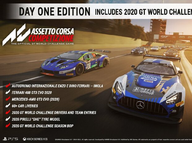 Assetto Corsa Competizione kommt für PS5 und Xbox Series X und S