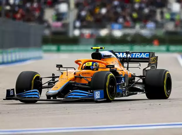 Titel-Bild zur News: Lando Norris (McLaren MCL35M) im Formel-1-Rennen von Russland in Sotschi 2021