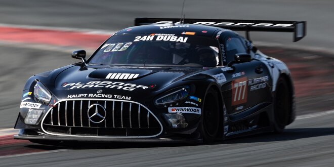 24h Dubai 2023: HRT-Mercedes besetzt erste Reihe, Rossi in Top 10