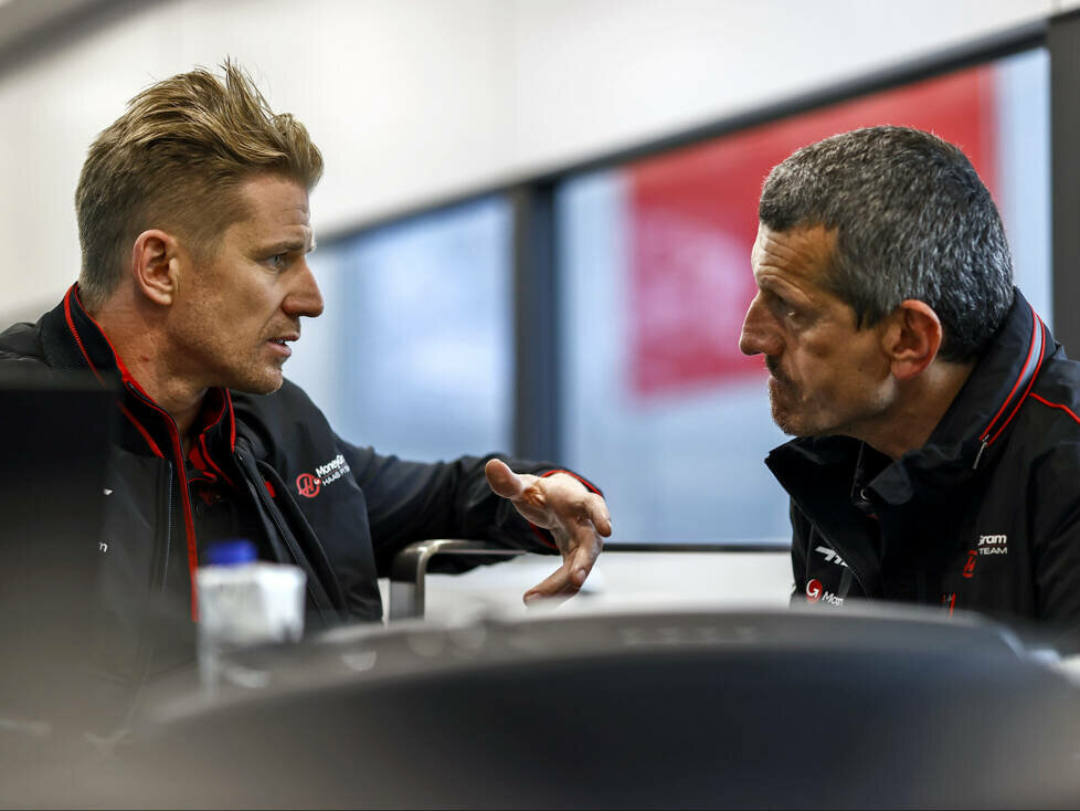 Nico Hülkenberg und Haas-Teamchef Günther Steiner