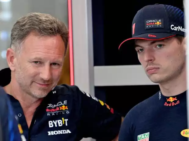 Titel-Bild zur News: Christian Horner, Max Verstappen