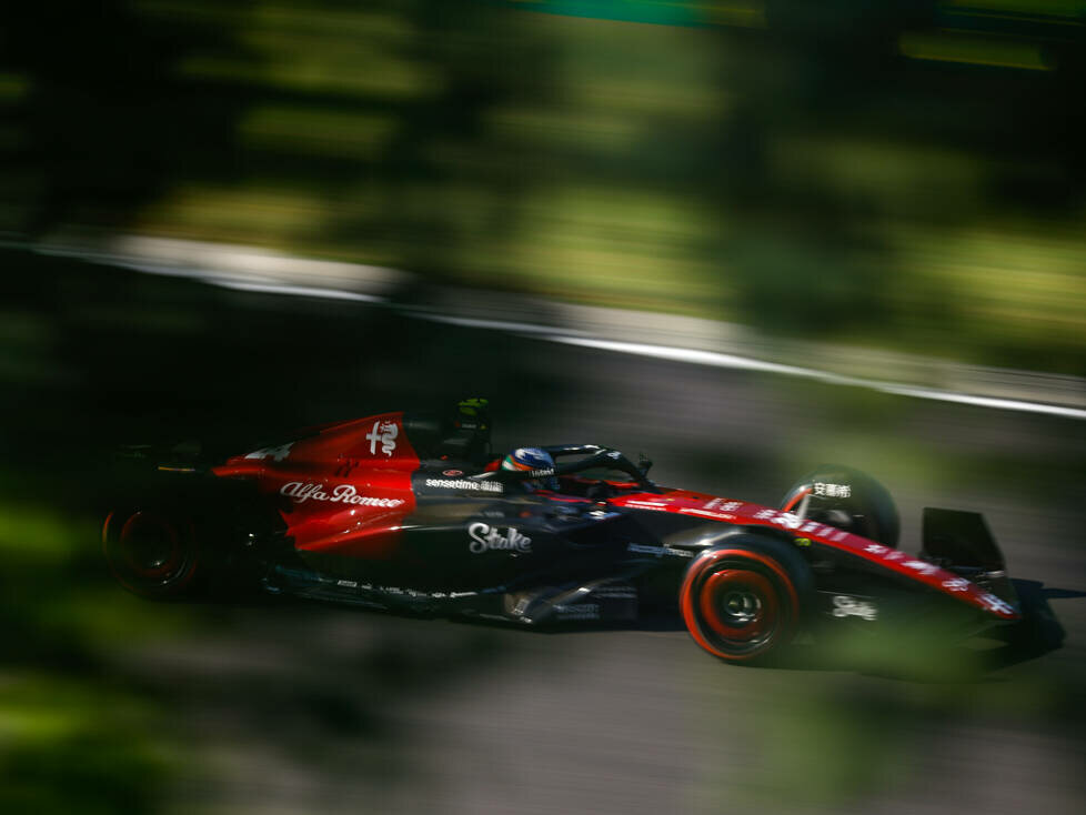 Guanyu Zhou (Alfa Romeo) beim Formel-1-Rennen in Ungarn 2023