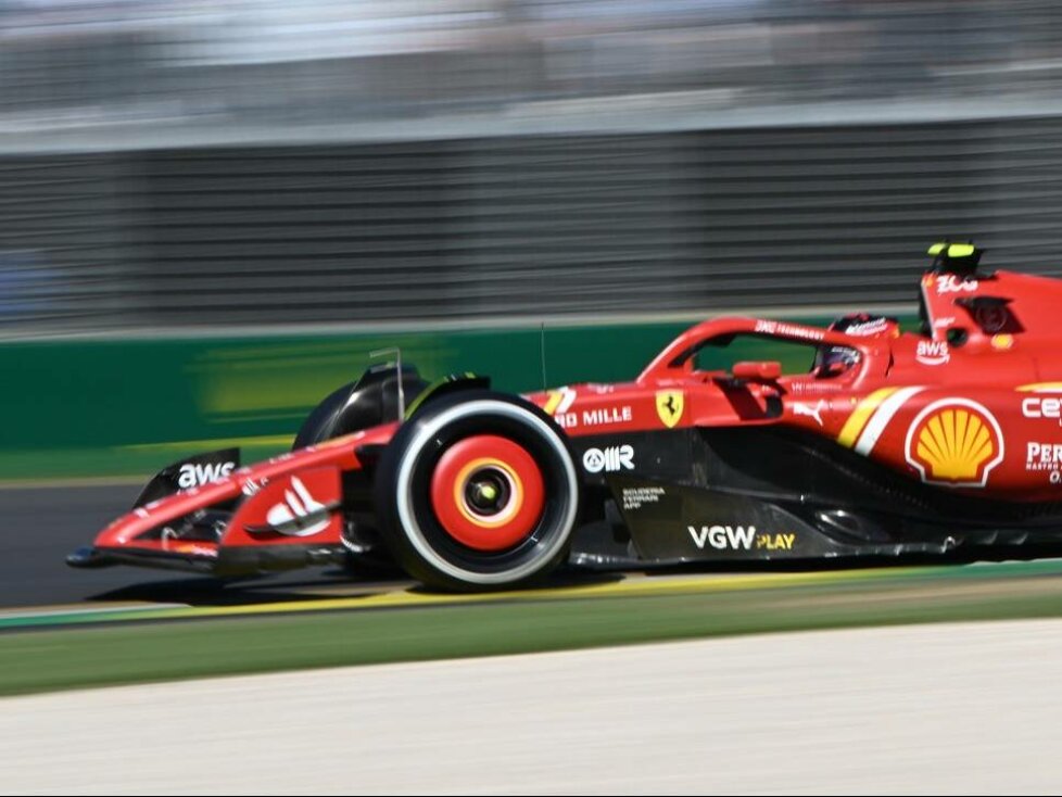 Carlos Sainz im Ferrari SF-24 beim Formel-1-Rennen in Australien 2024