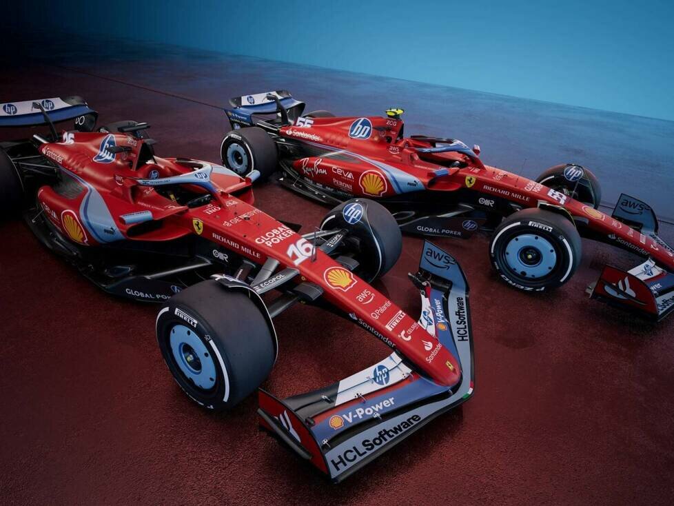 Ferrari-Sonderlackierung für den Miami-Grand-Prix 2024
