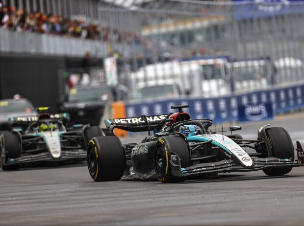Mercedes anno 2024: Russell fährt Hamilton immer öfter vor der Nase rum