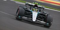 Lewis Hamilton (Mercedes W15) beim Formel-1-Rennen in Belgien 2024