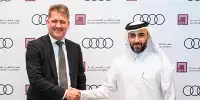 Gernot Döllner, CEO der AUDI AG und Vorsitzender des Verwaltungsrats der Sauber Motorsport AG; Mohammed Al-Sowaidi, CEO von QIA