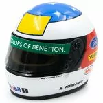 Michael Schumacher Helm Erster F1 GP-Sieg Spa 1992 1:2