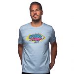 24h-Rennen Graffiti T-Shirt Graphic hellblau