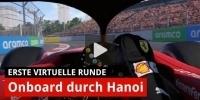 Erste virtuelle Runde durch Hanoi mit Charles Leclerc