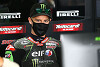 Heikler Moment: Jonathan Rea muss Ende Start/Ziel die Bremse nachpumpen