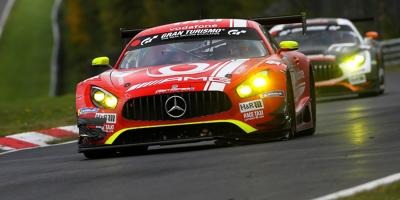 GetSpeed-Mercedes fuhr komplettes VLN8 mit losem Splitter