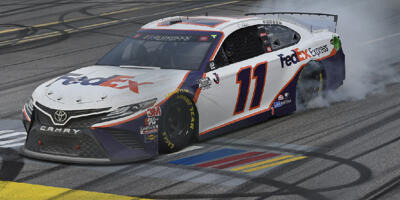 NASCAR Talladega: Denny Hamlin gewinnt turbulentes Crashfest